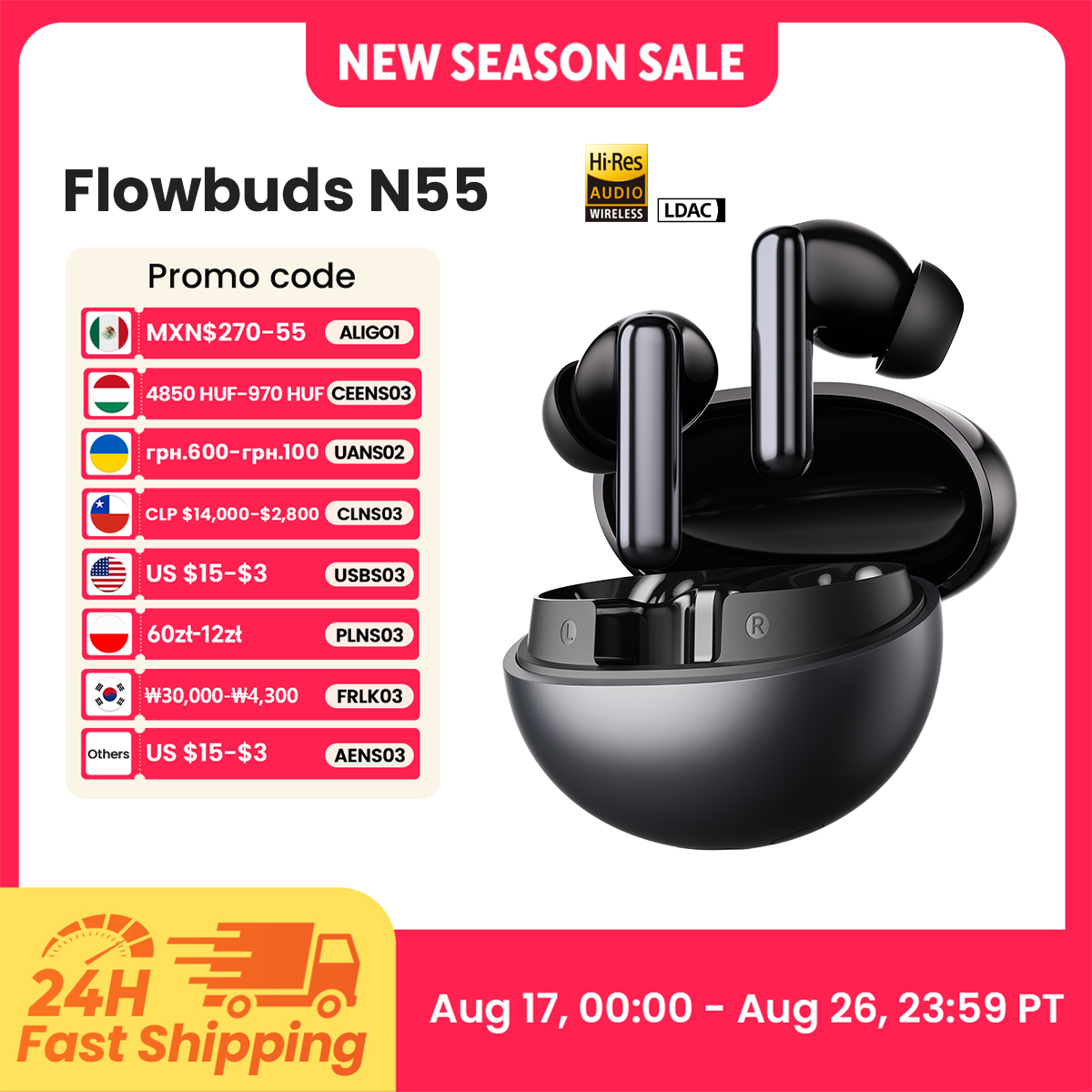 Telephone Headset Office - Беспроводные наушники HAYLOU Flowbuds N55 с