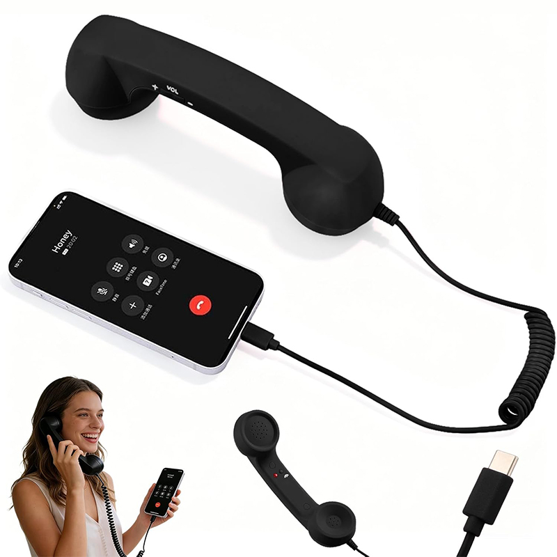 Telephone Headset Office - Новые ретро-телефонные трубки Type-C 2026 года,
