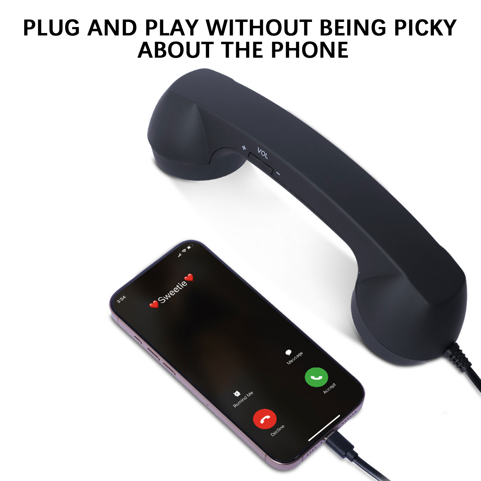 Новые ретро-телефонные трубки  – обзор и цена Telephone Headset Office